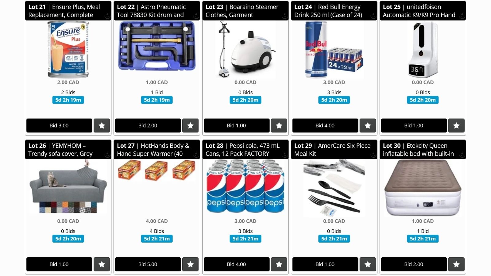 Auction Mobile and Laptop Preview